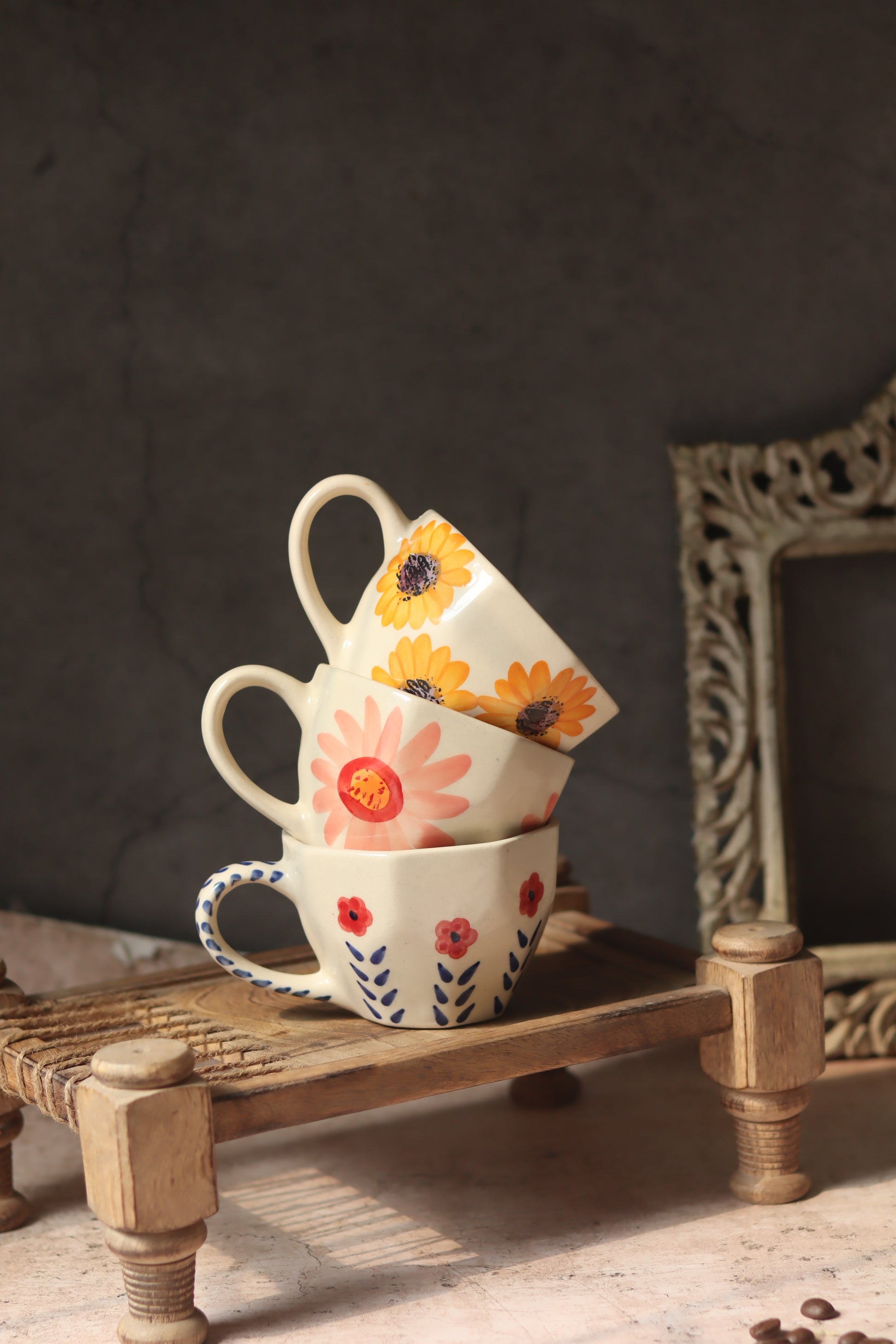 Set of 3 - Floral Delights Mugs