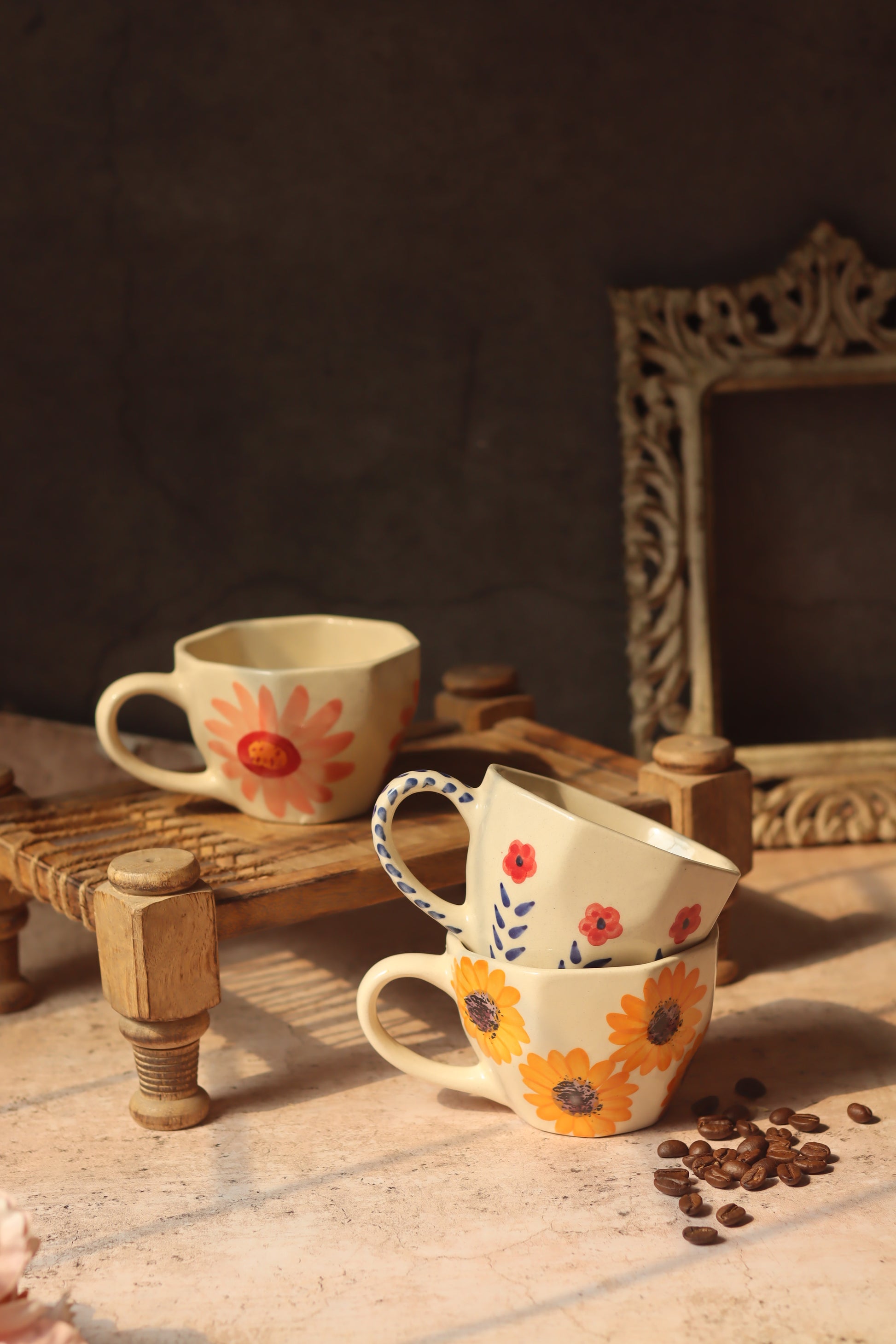 Set of 3 - Floral Delights Mugs