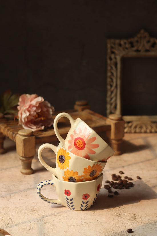 Set of 3 - Floral Delights Mugs