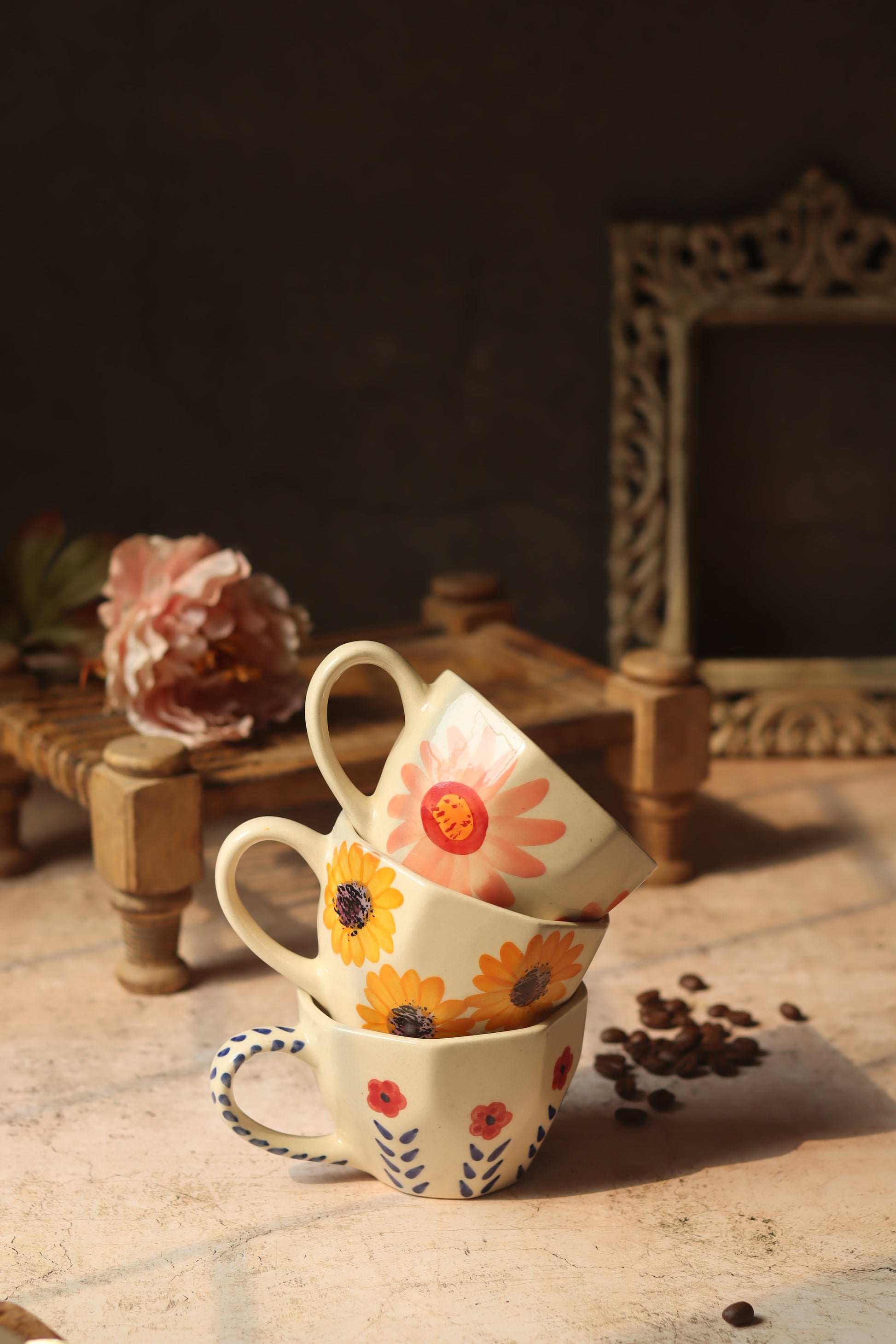 Set of 3 - Floral Delights Mugs