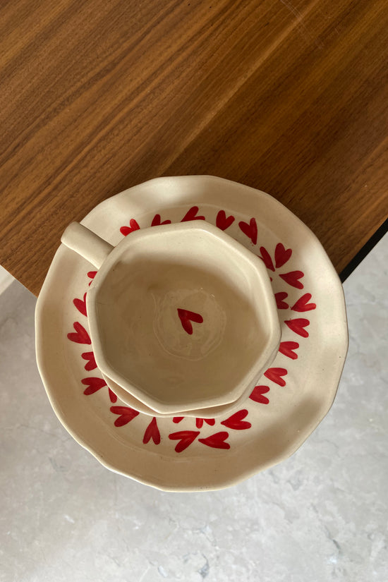 set of three all heart products made by pure ceramic 
