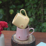 Set of 2 - Yellow & Pink Lily Mug