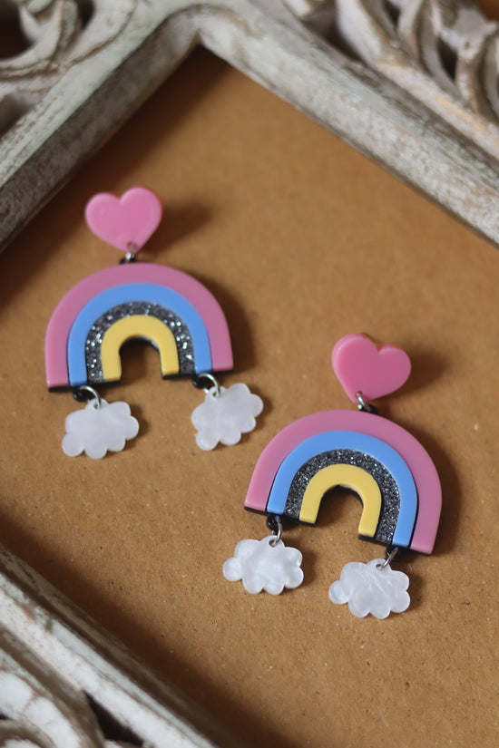 Rainbow Love Earrings