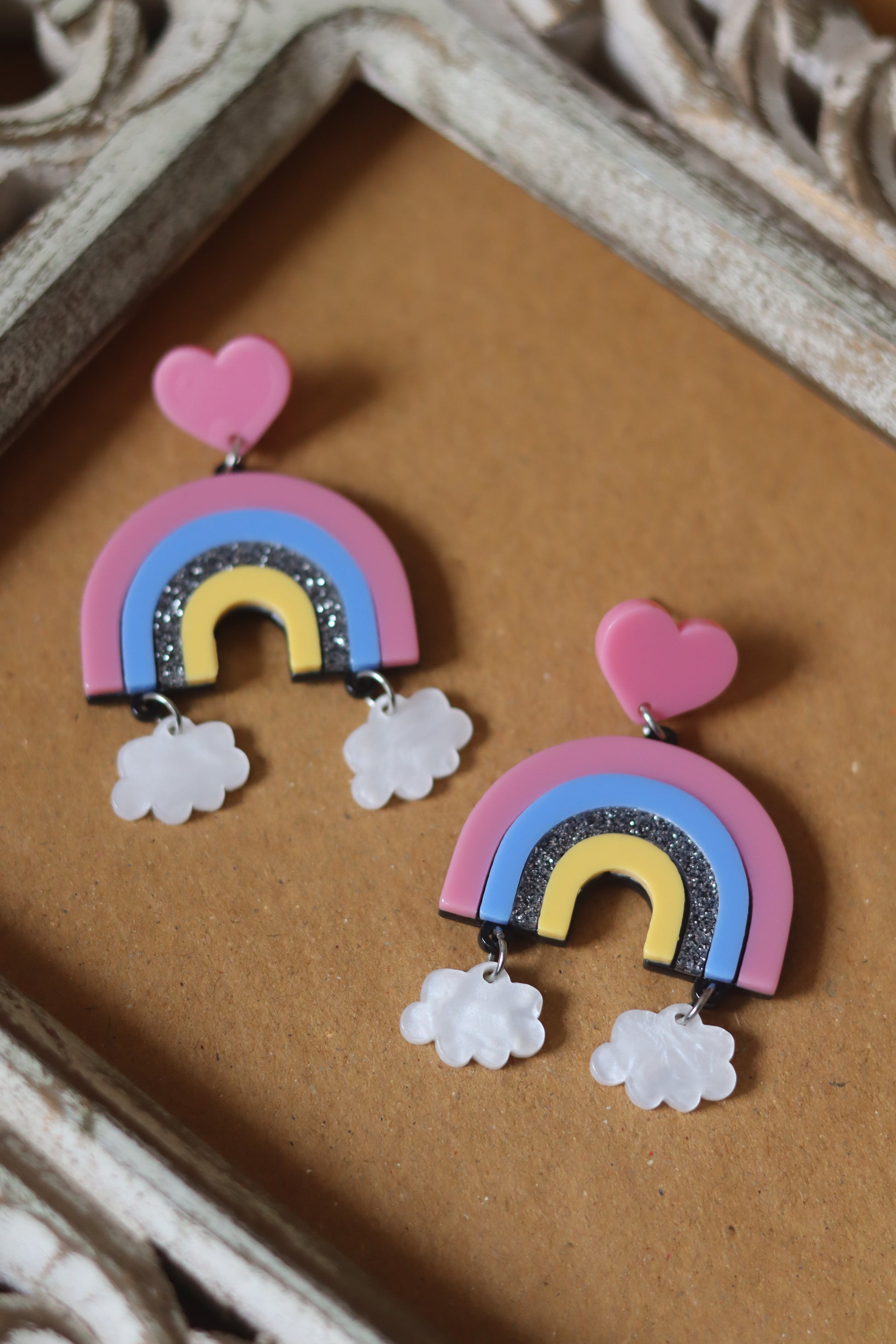 Rainbow Love Earrings