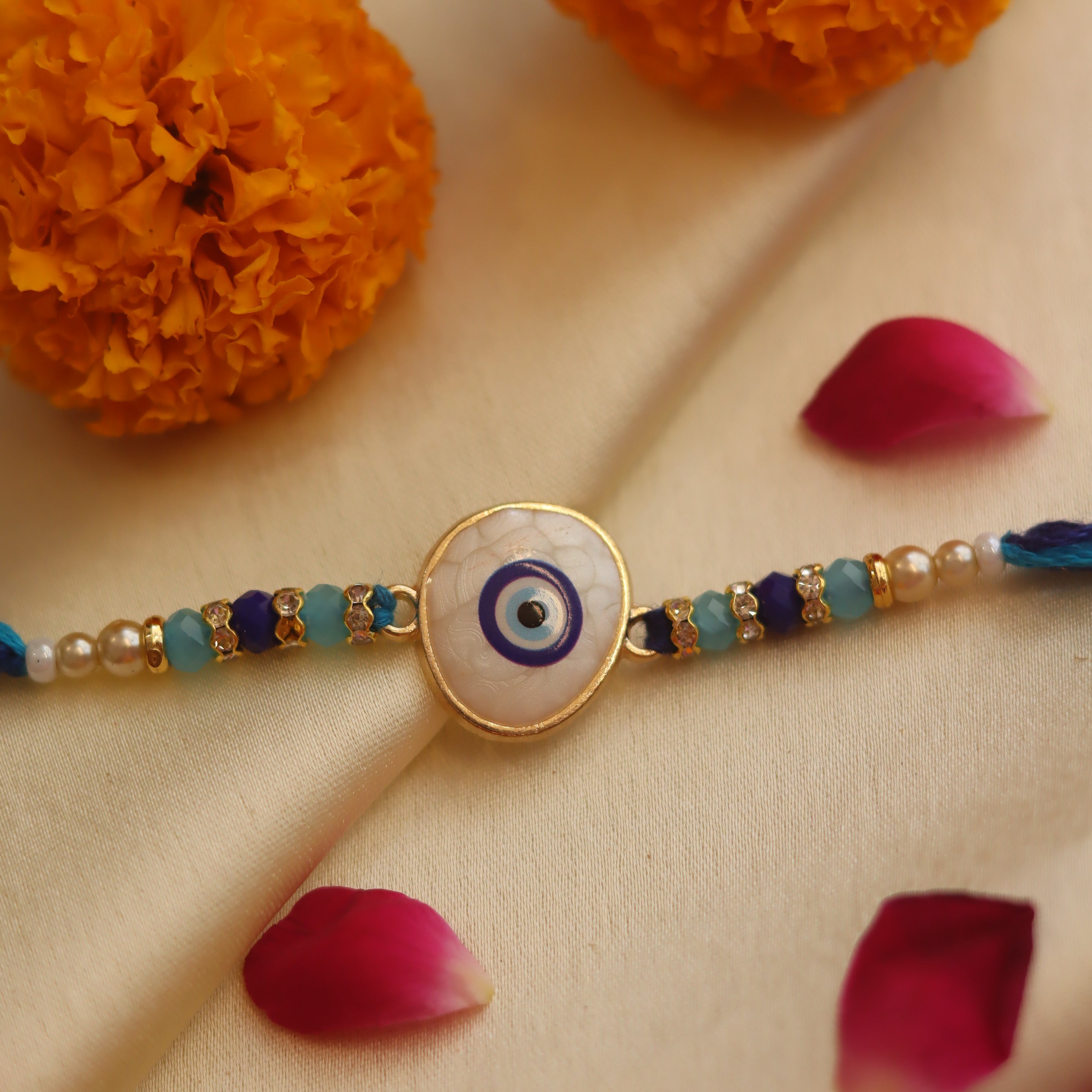 Handmade Evil Eye Elegance Rakhi 