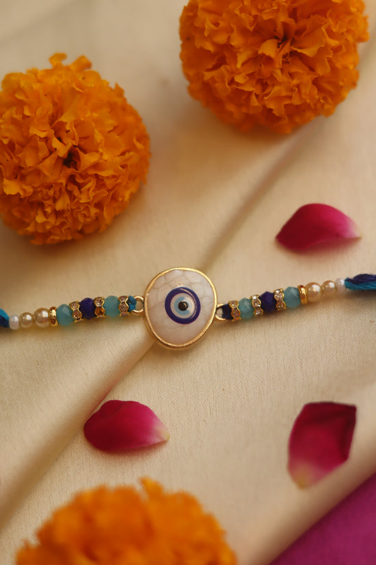 Handmade Evil Eye Elegance Rakhi 
