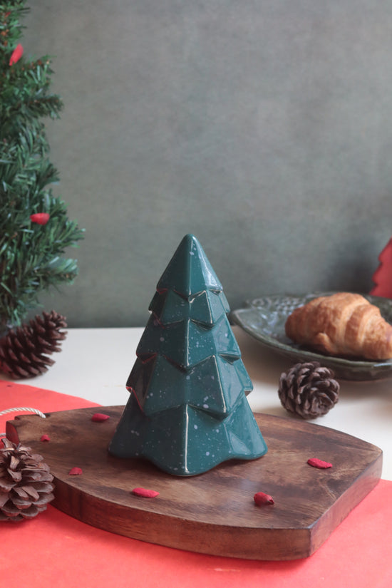 Green Conical Christmas Tree