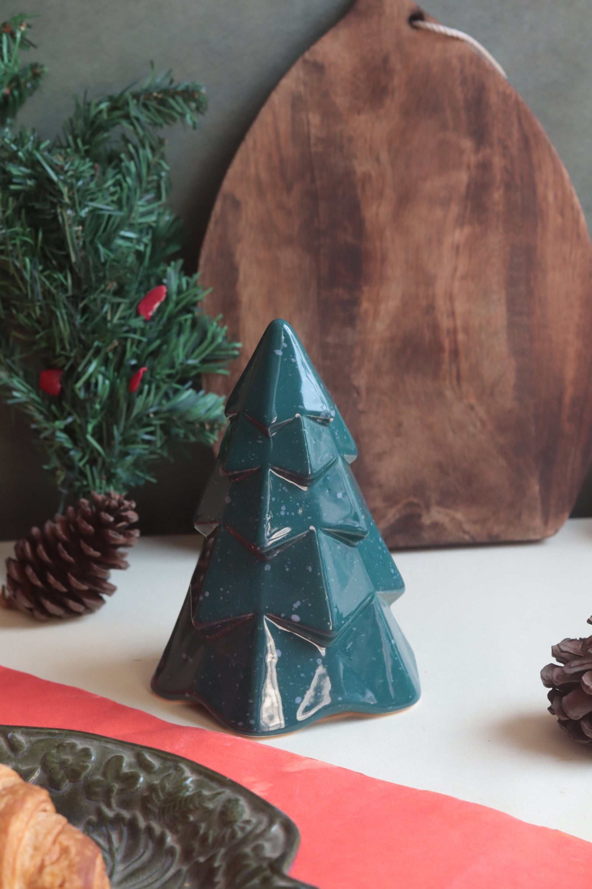 Green Conical Christmas Tree