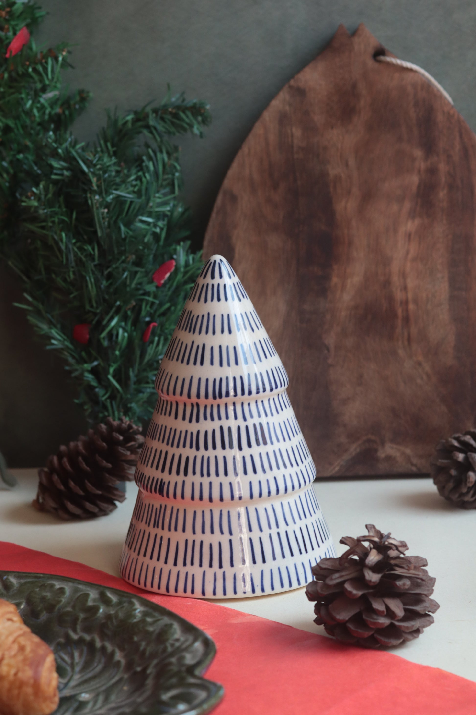 Blue Lined Christmas Tree