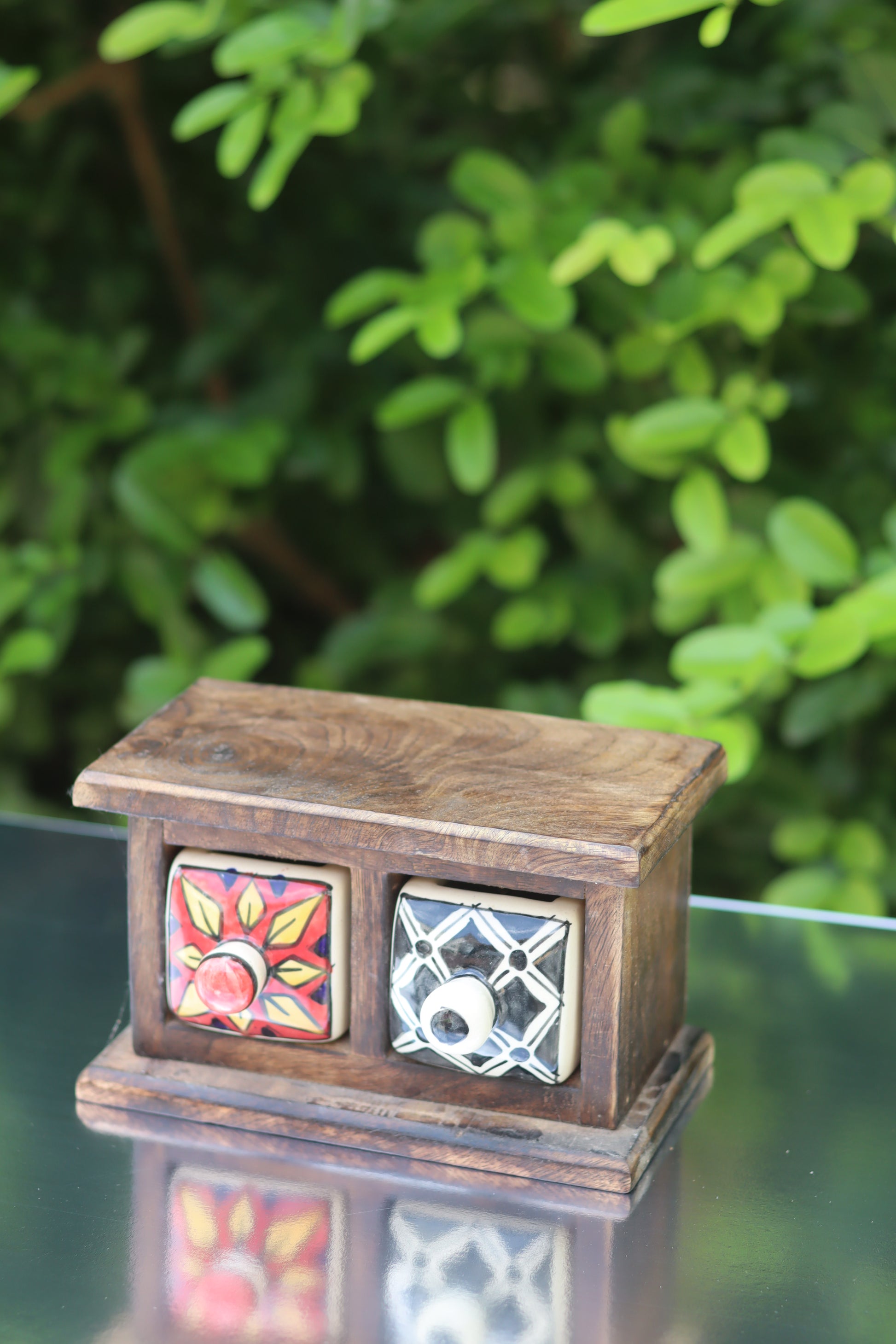 Wooden Decor Drawer – Carnival Bloom