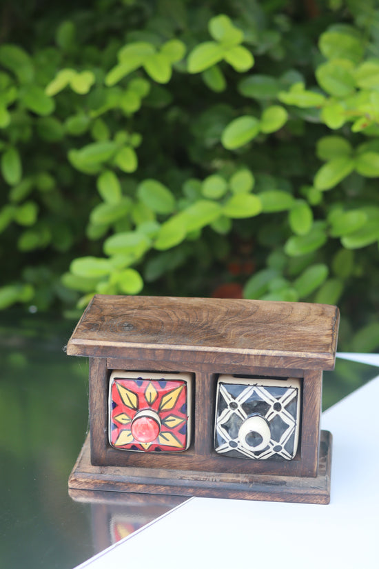 Wooden Decor Drawer – Carnival Bloom