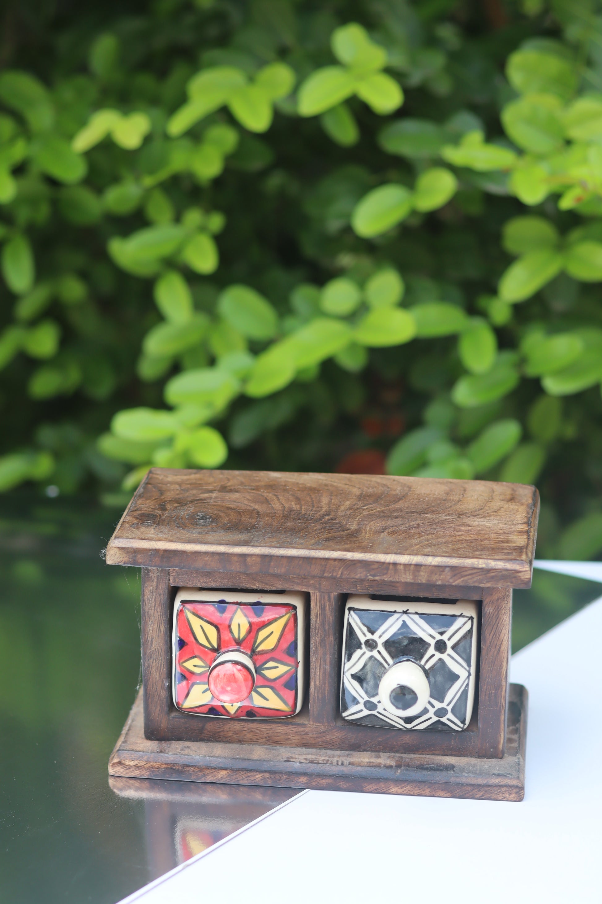 Wooden Decor Drawer – Carnival Bloom