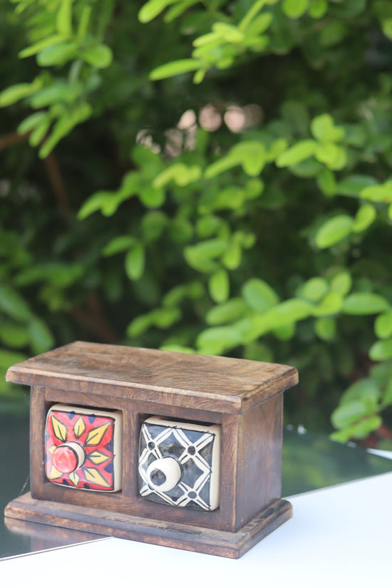 Wooden Decor Drawer – Carnival Bloom