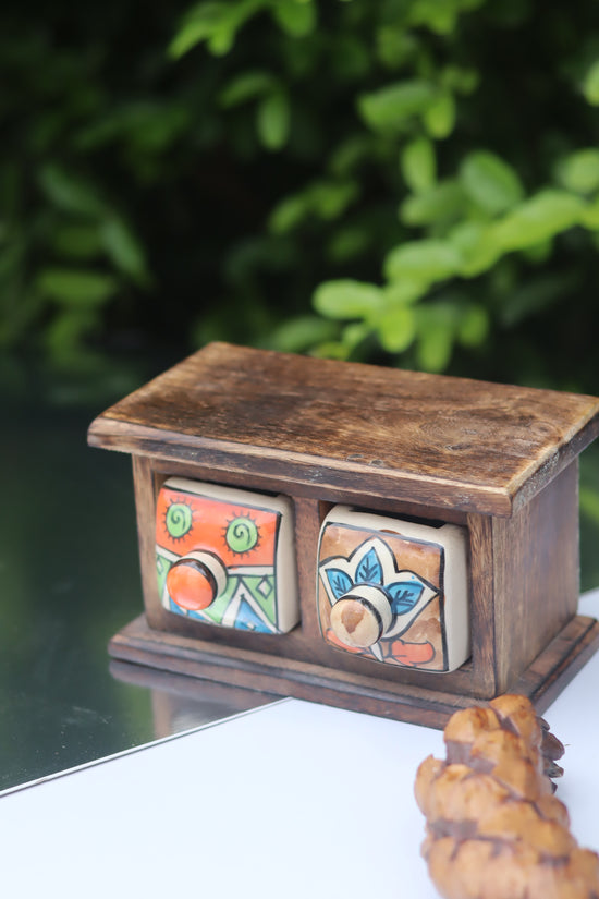 Wooden Decor Drawer – Handcrafted Glow