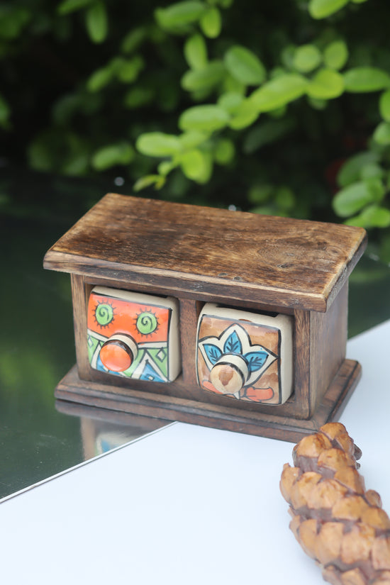 Wooden Decor Drawer – Handcrafted Glow