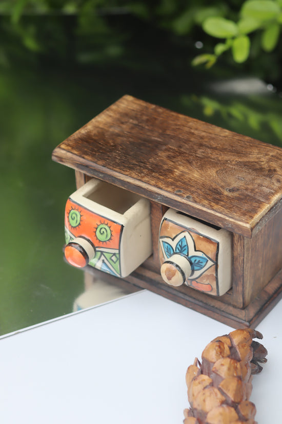 Wooden Decor Drawer – Handcrafted Glow