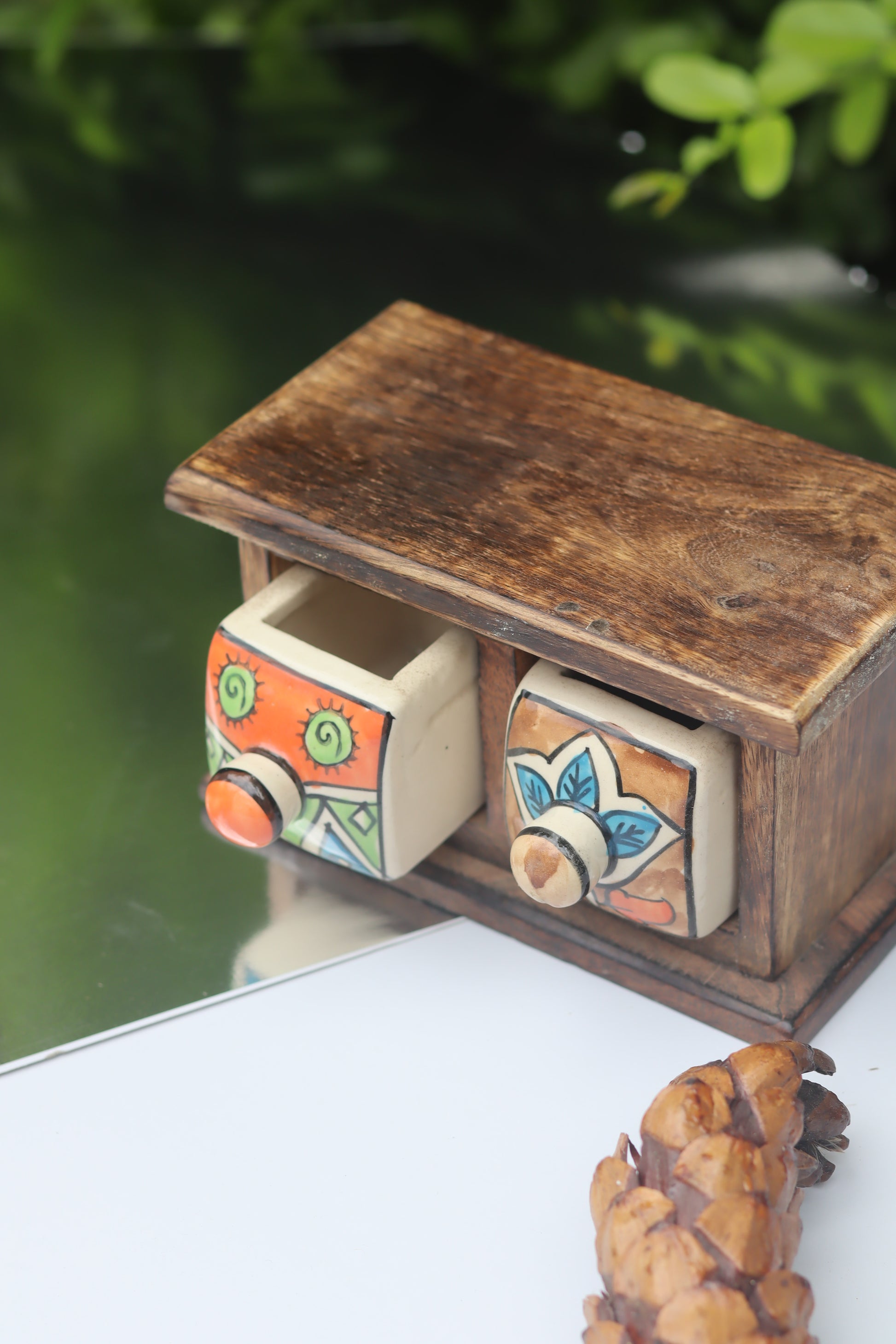 Wooden Decor Drawer – Handcrafted Glow