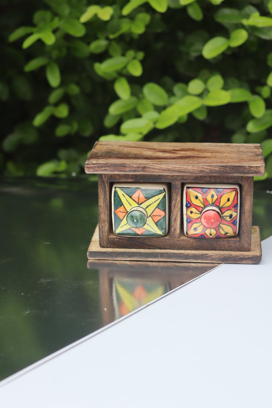Wooden Decor Drawer – Bohemian Bloom
