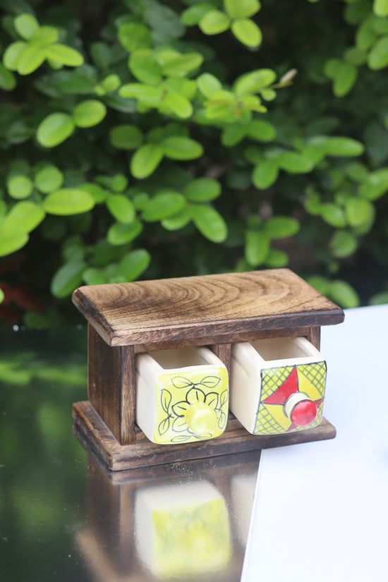 Wooden Decor Drawer – Tribal Glow