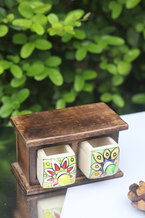 Wooden Decor Drawer – Tribal Art
