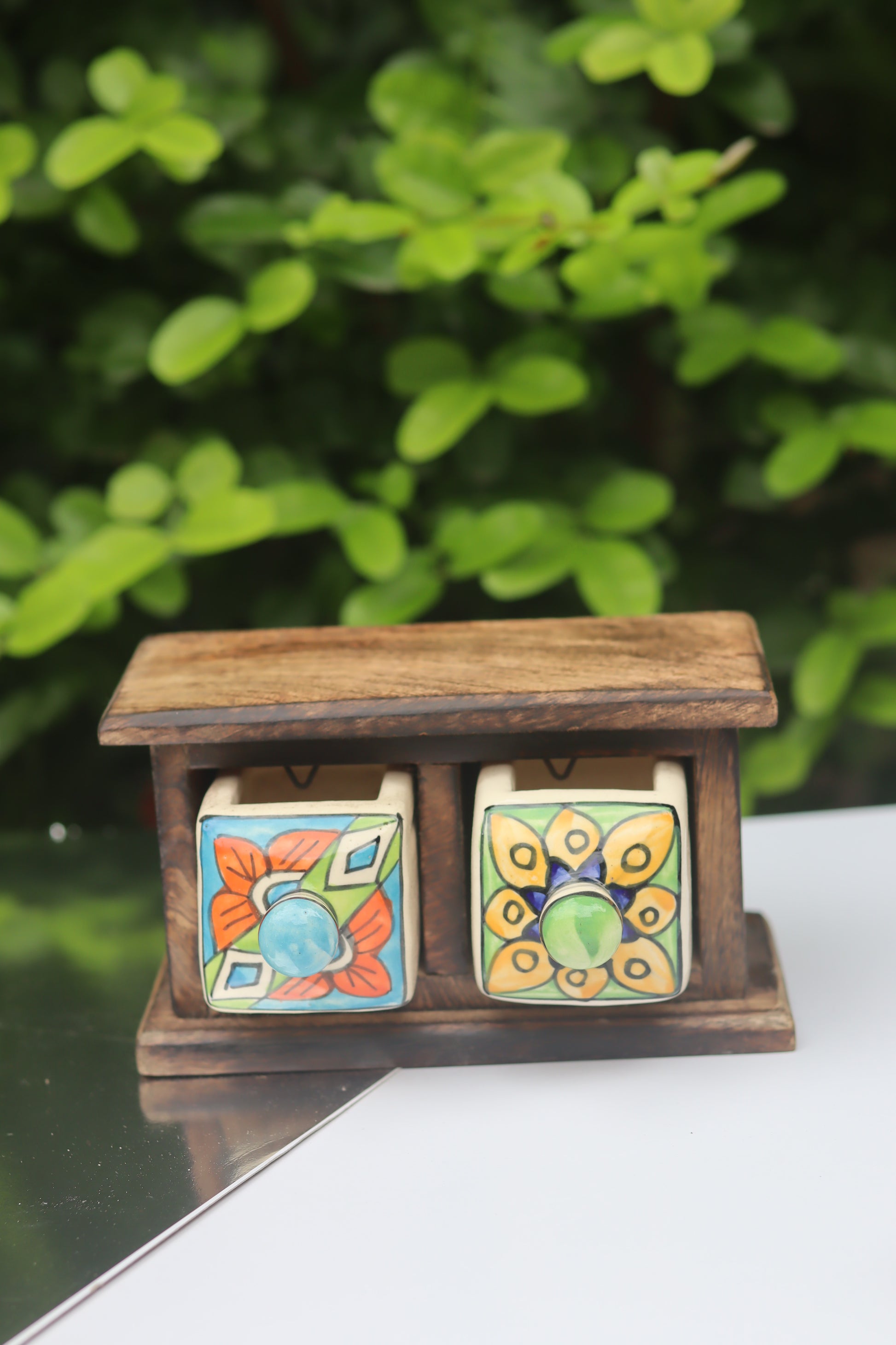 Wooden Decor Drawer – Floral Bliss