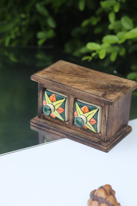 Wooden Decor Drawer – Bohemian Glow