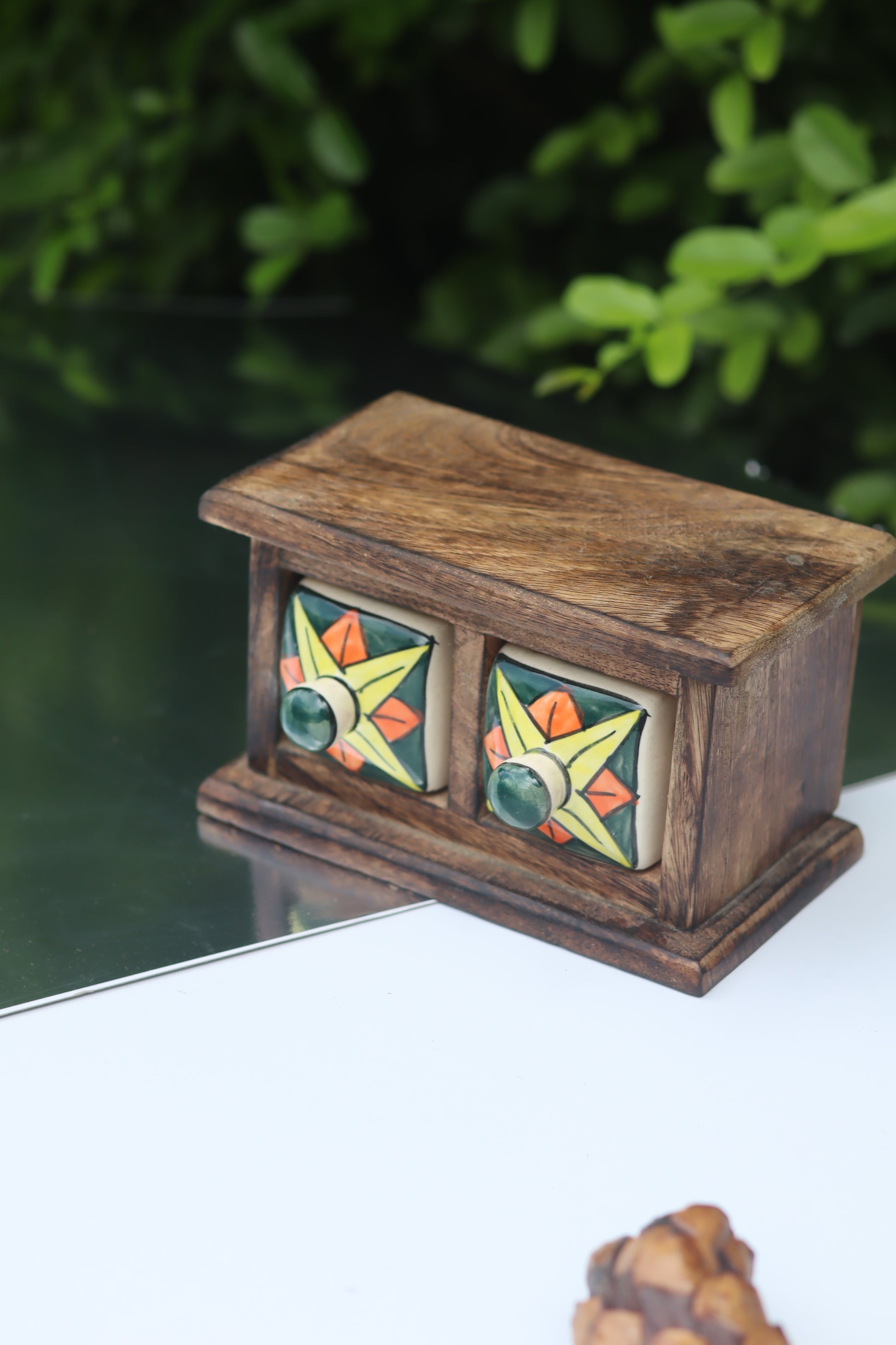 Wooden Decor Drawer – Bohemian Glow
