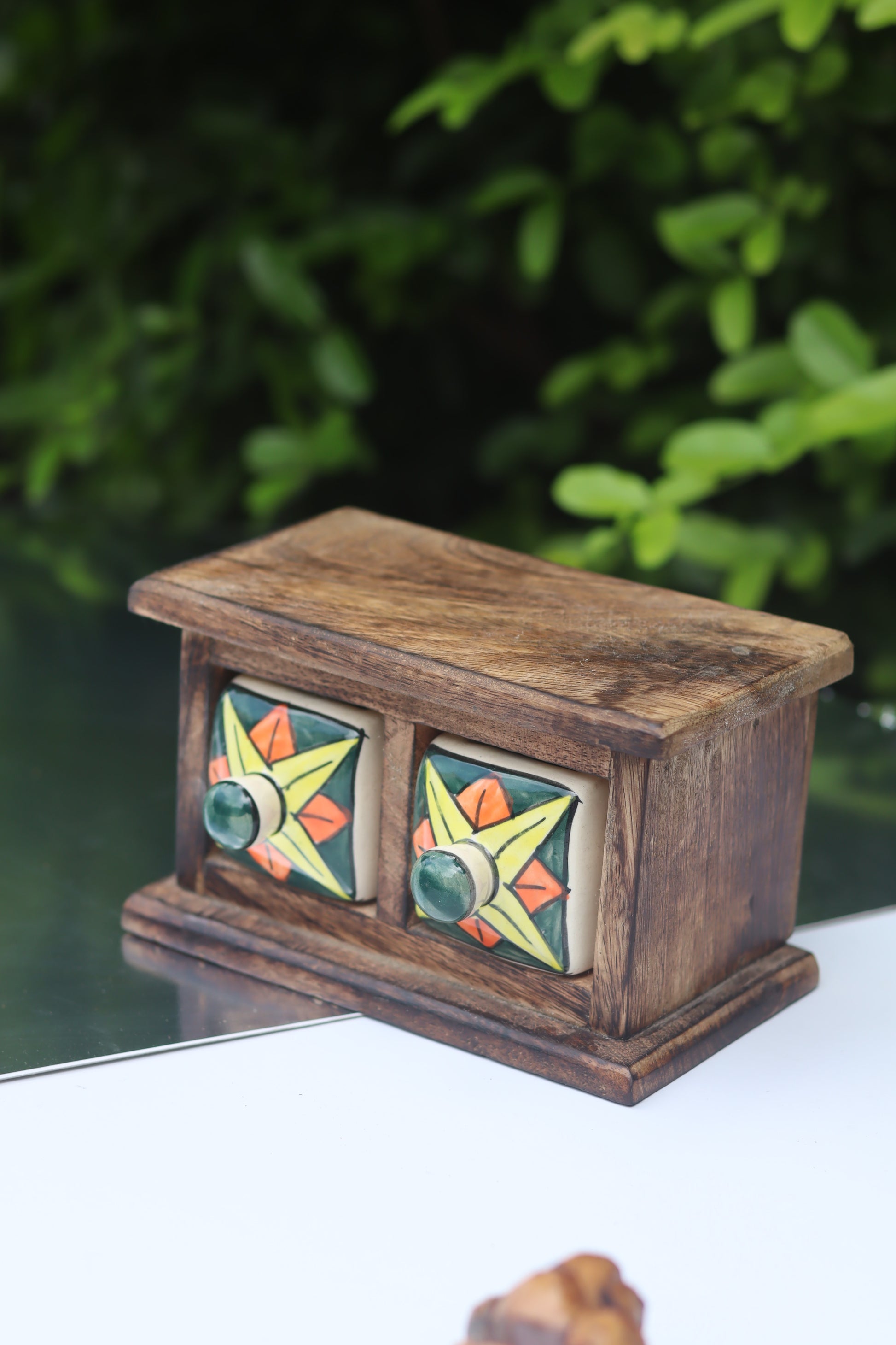 Wooden Decor Drawer – Bohemian Glow