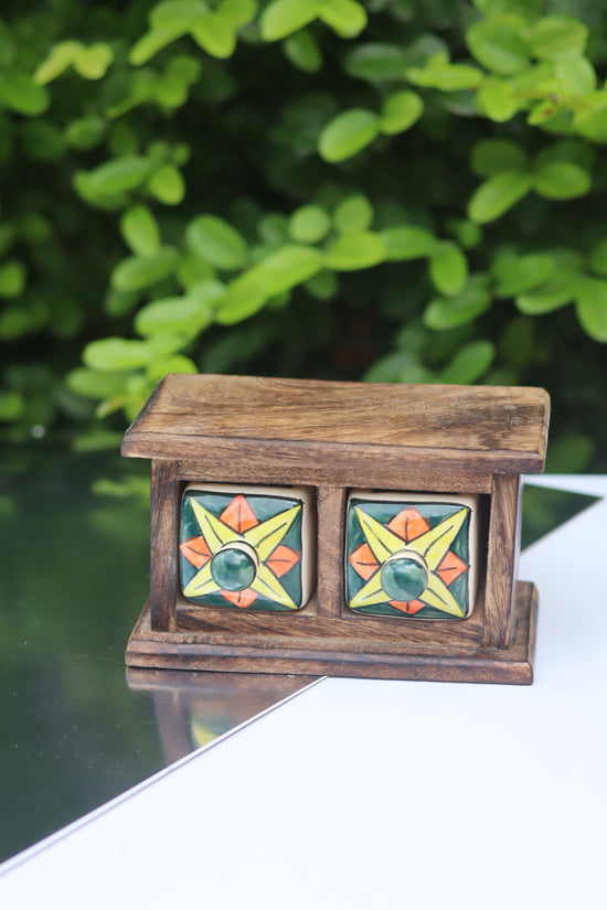 Wooden Decor Drawer – Bohemian Glow