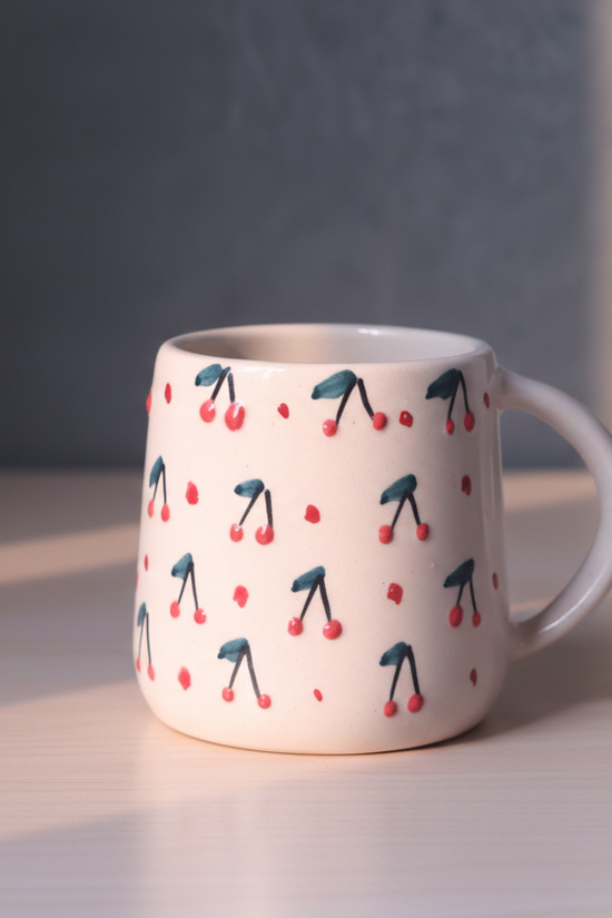 Cherry Embrossed Mug