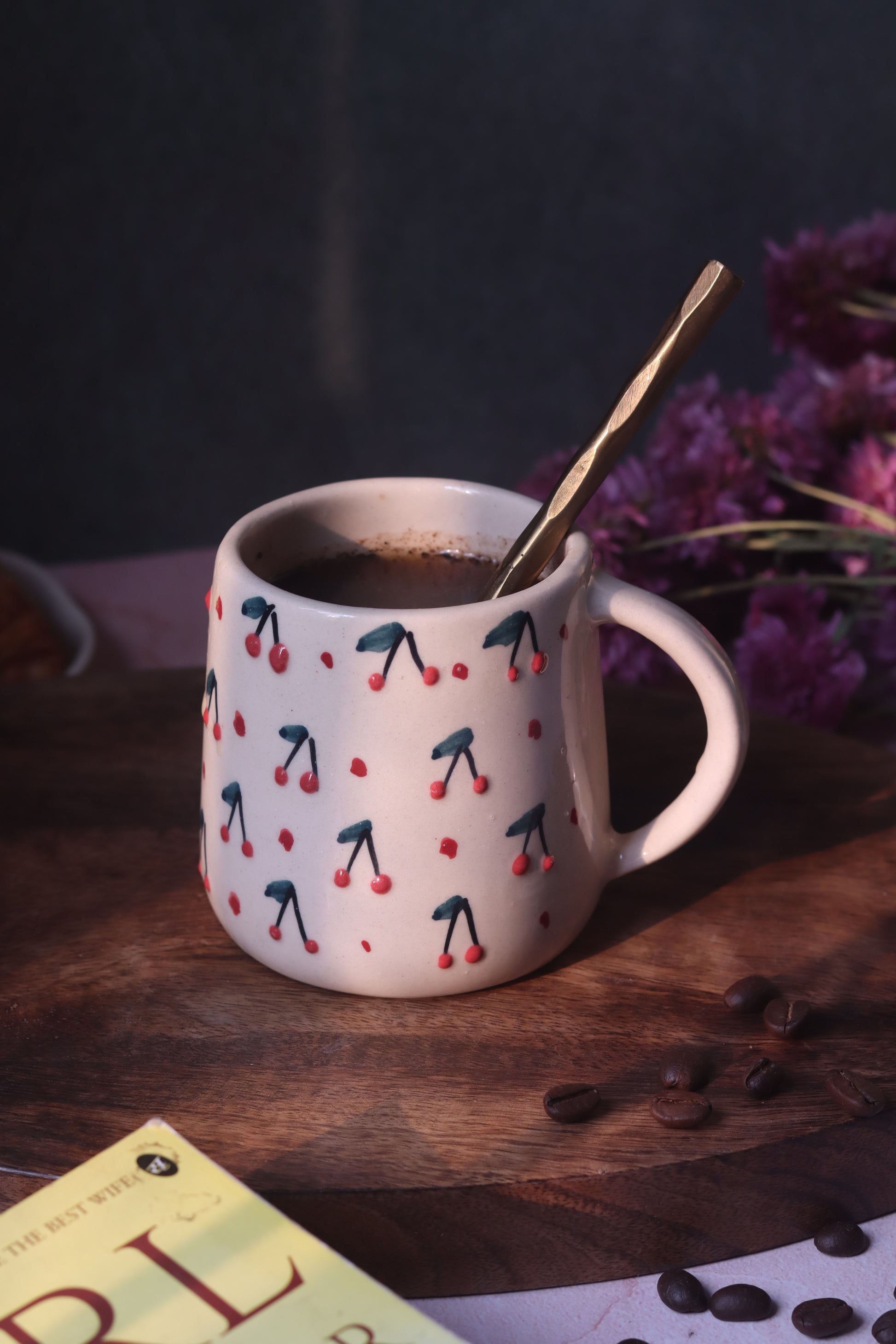 Cherry Embrossed Mug