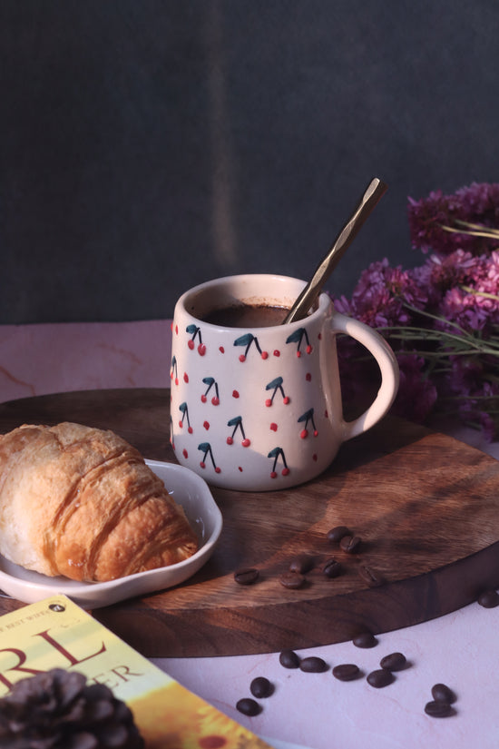 Cherry Embrossed Mug
