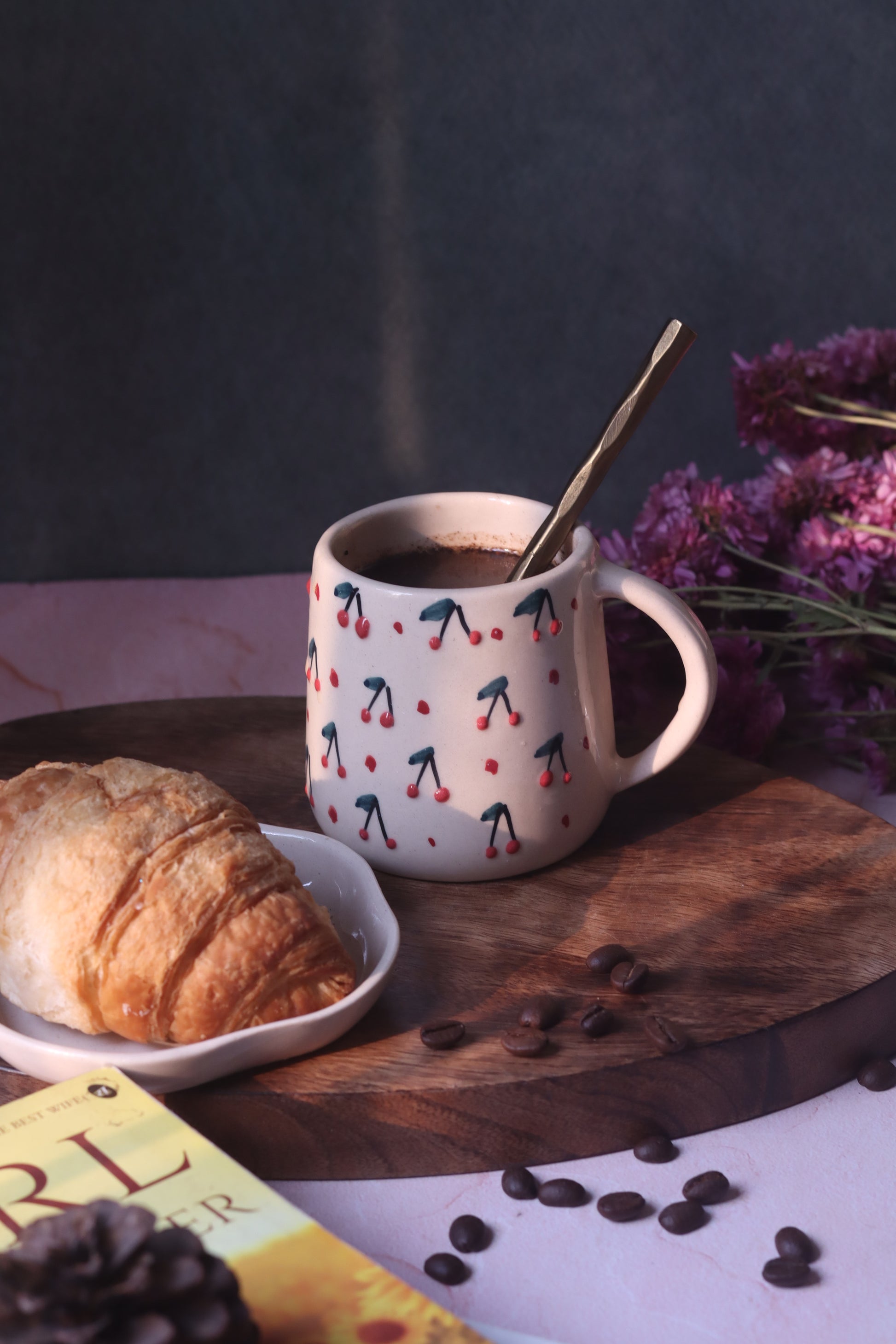 Cherry Embrossed Mug