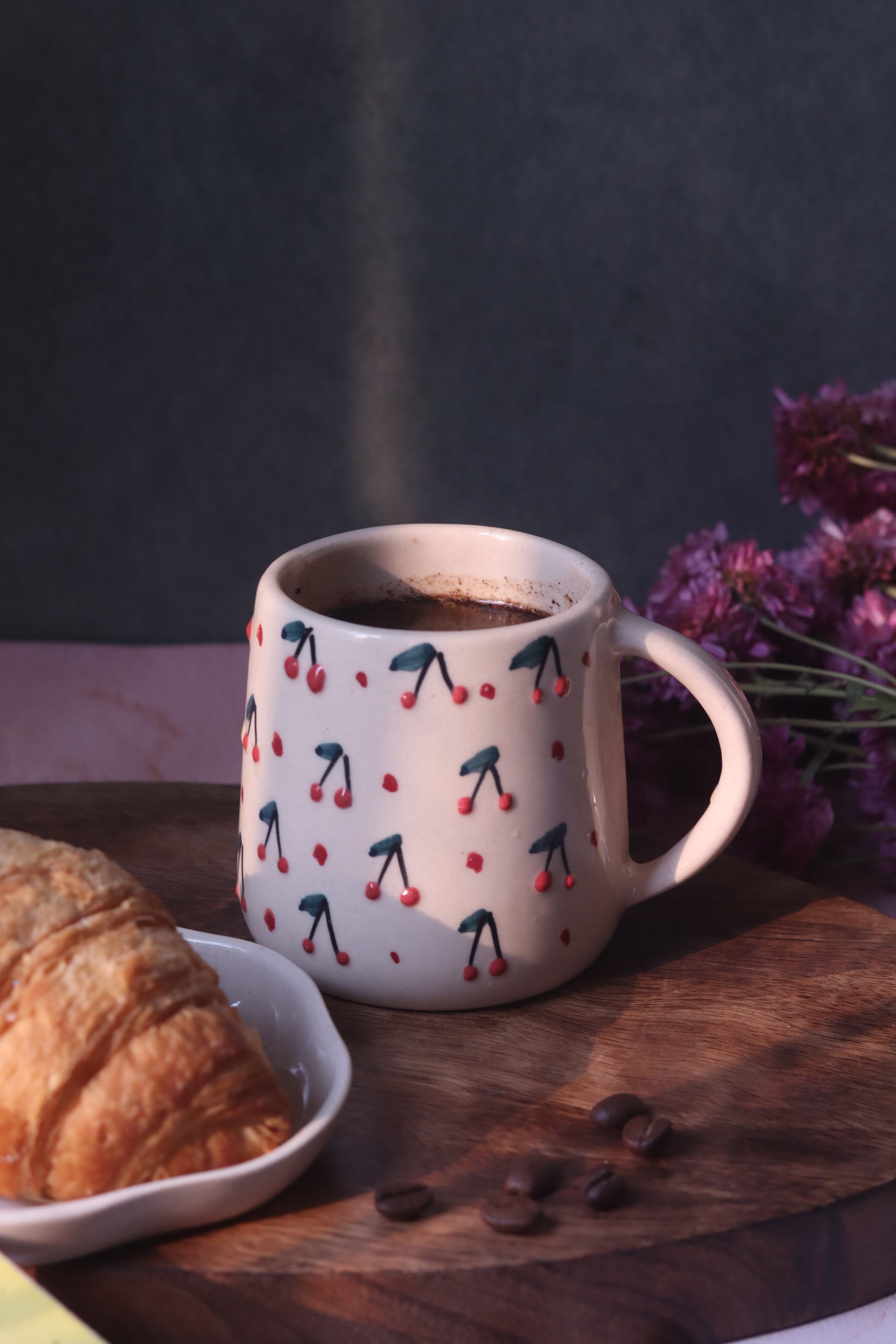 Cherry Embrossed Mug