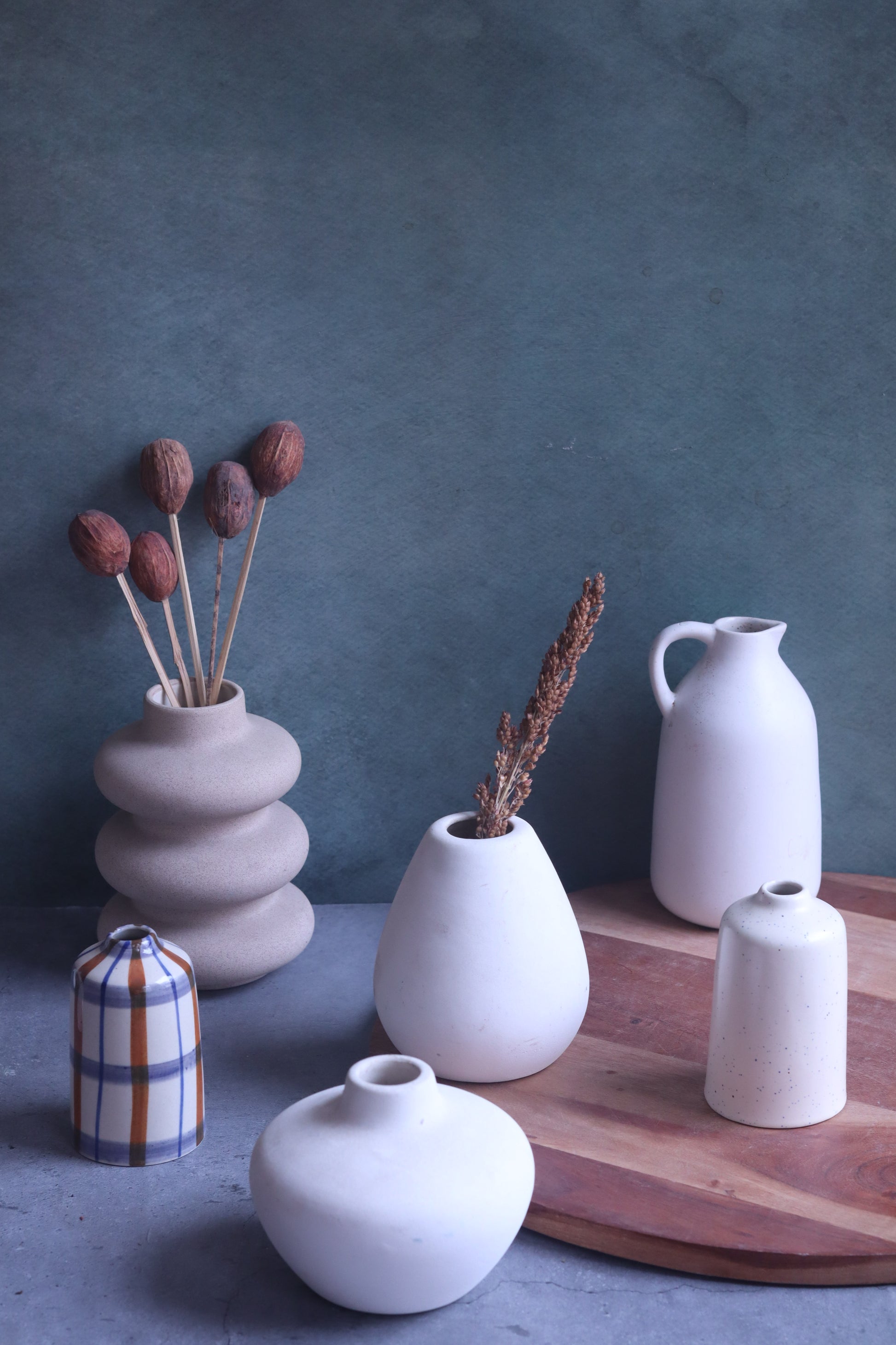 Handmade Flower Vases Set