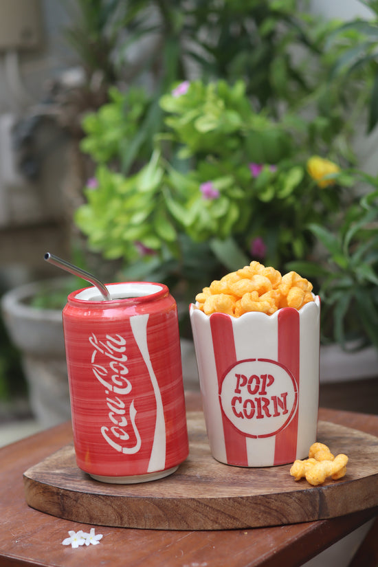 Set of 2 - Coca Cola Tumbler & Popcorn Tub combo