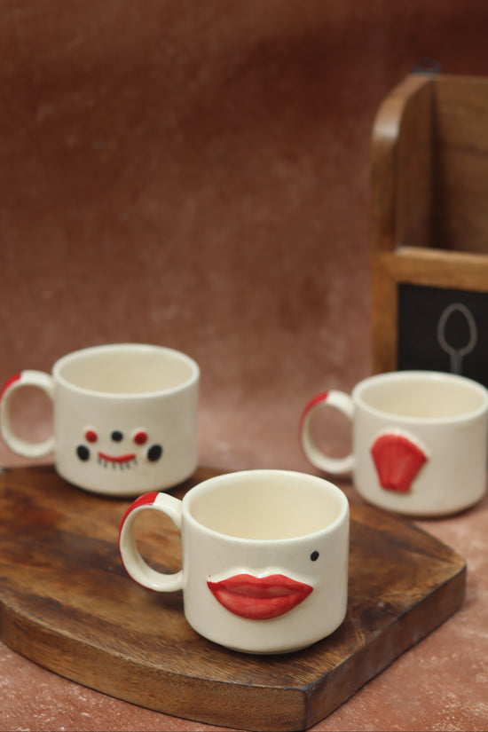 Set of 3 - Happy Faces Mugs Combo
