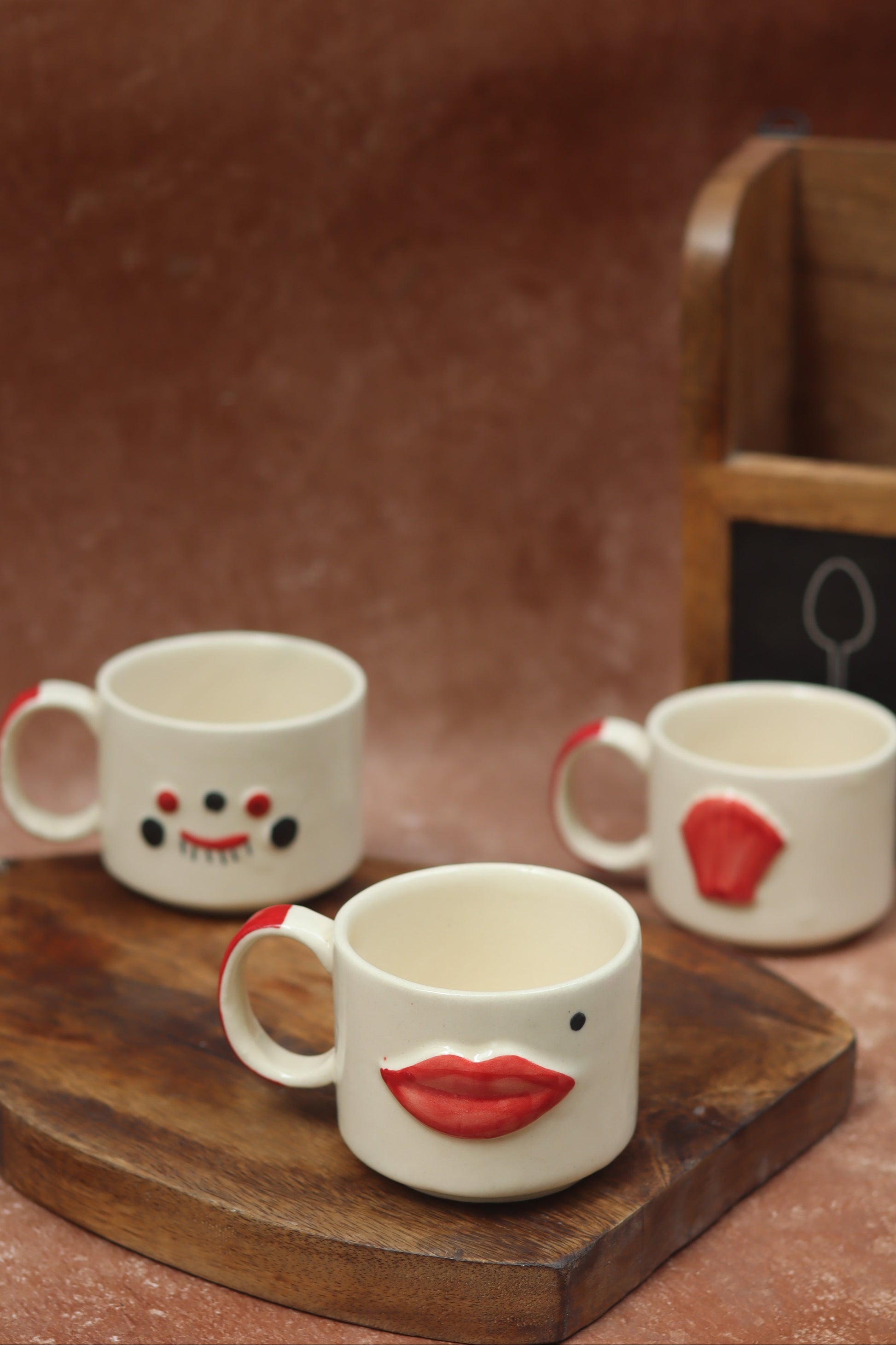 Set of 3 - Happy Faces Mugs Combo
