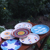 Set of 6 Pastel Delight Snack Plates (for the price of 5)