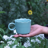 Teal Wavy mug