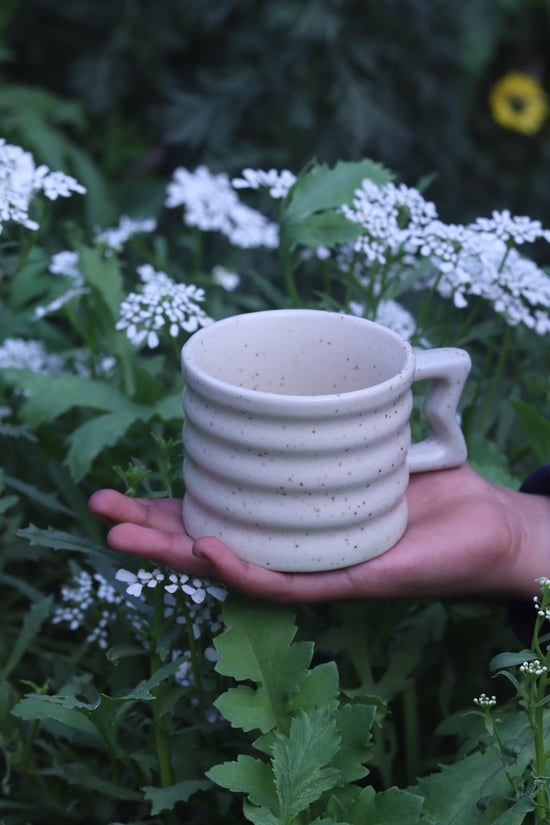 White Moulded Mug