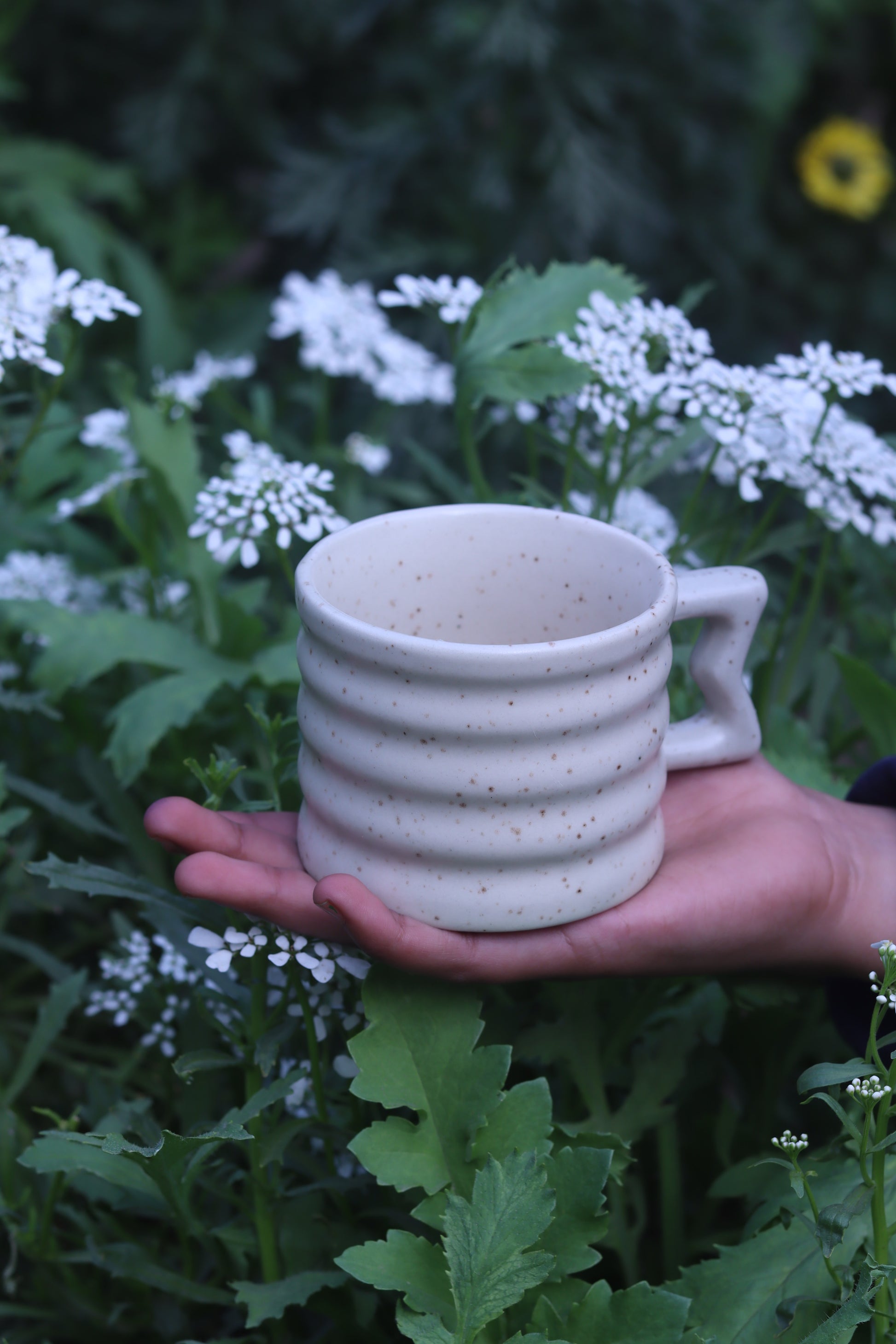 White Moulded Mug