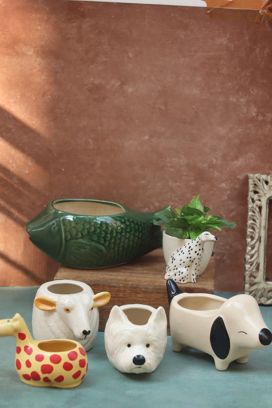 Set of 6 Pinteresty Animals Planters (for the price of 5) with premium quality material