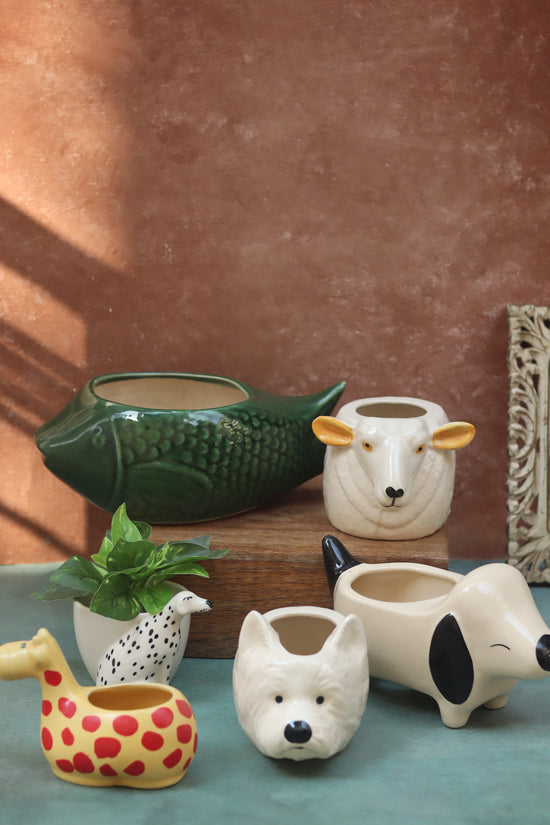 Set of 6 Pinteresty Animals Planters (for the price of 5)