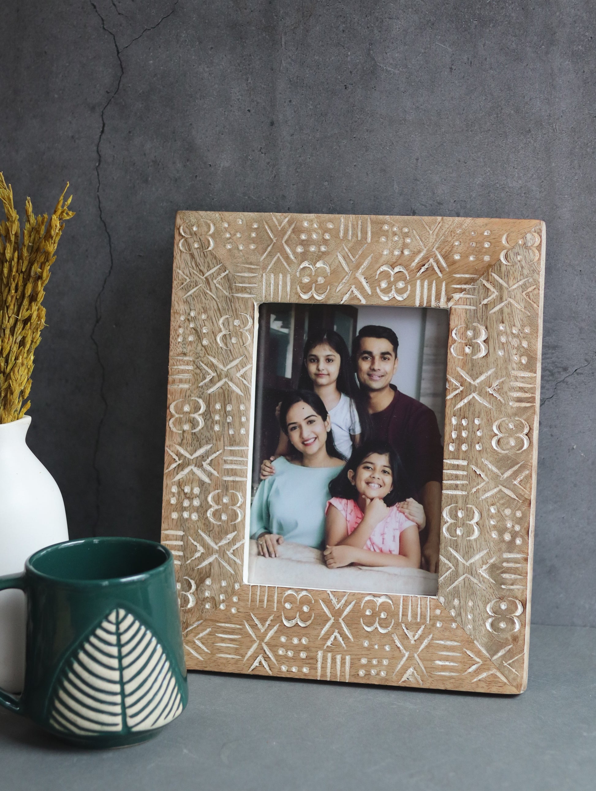 Aesthetic Carved Wooden Frame