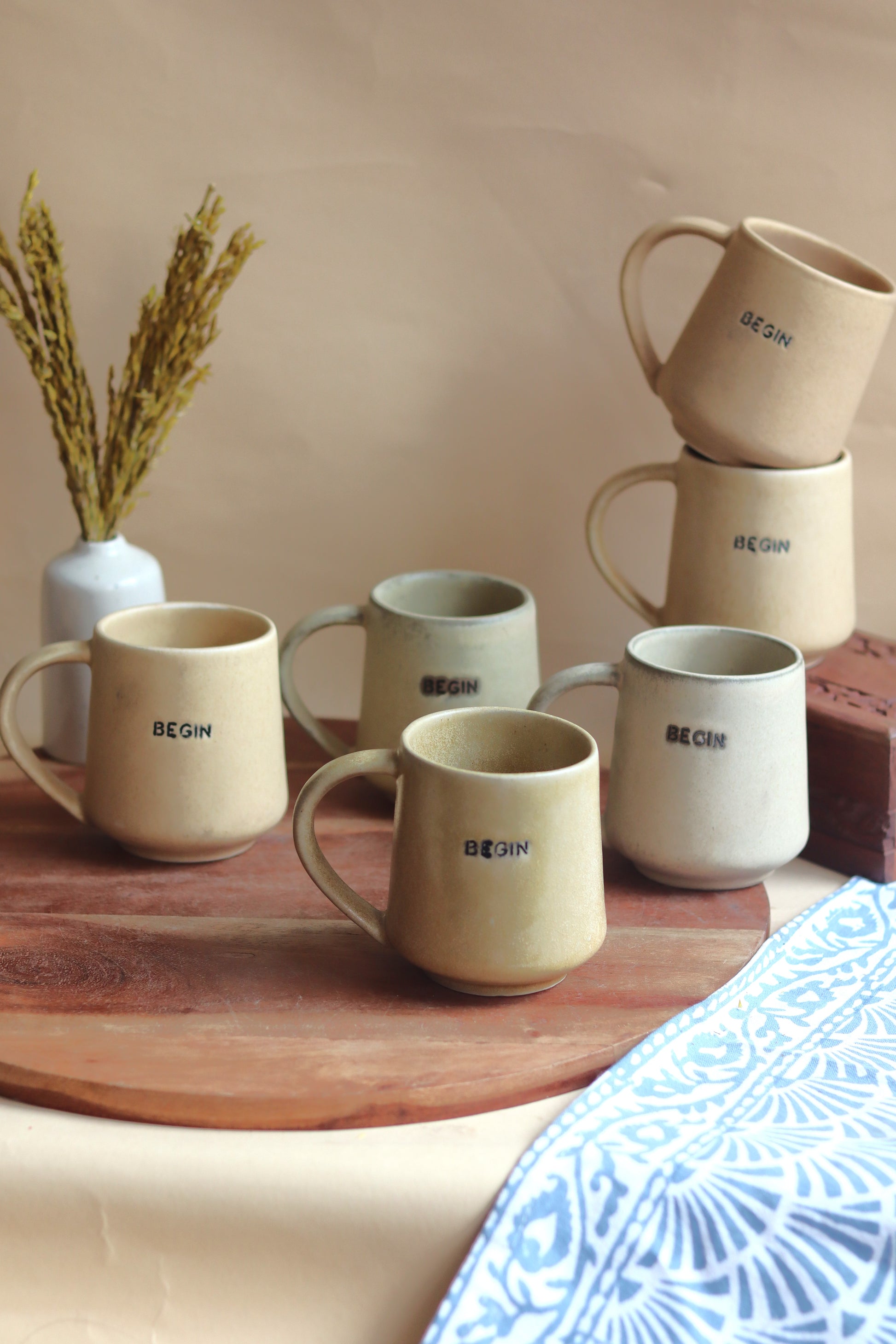 BEGIN Mug // - Set of 6