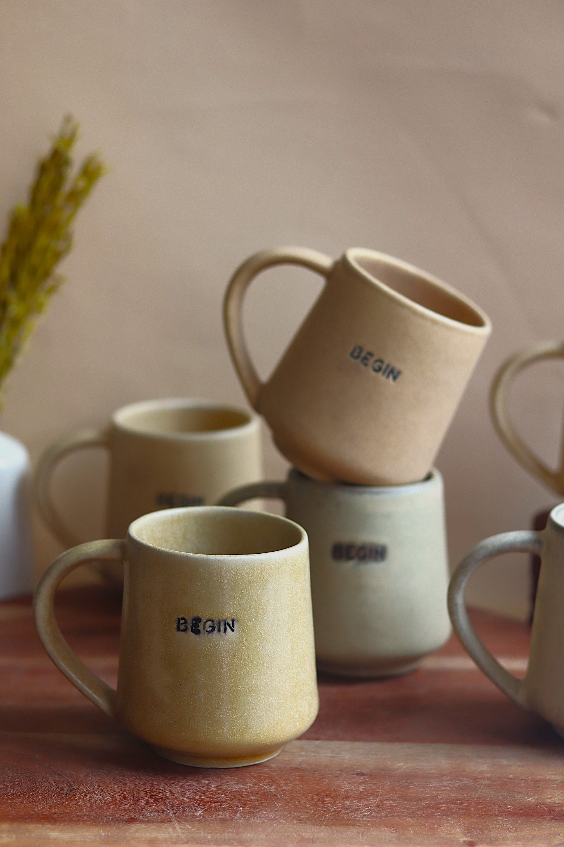 BEGIN Mug // - Set of 6