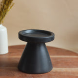 Black Pillar Candle Holder - Small