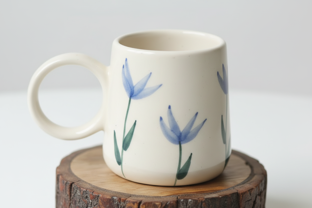 Blue Blooms Coffee Mug
