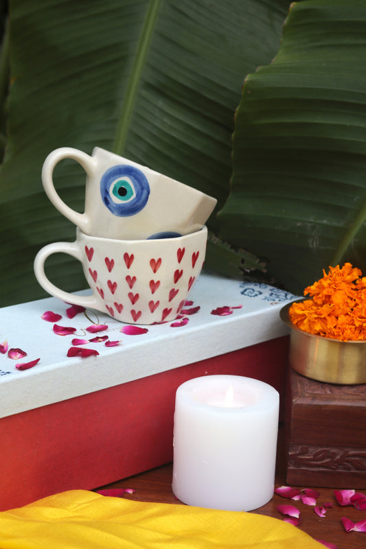 Heart & Evil Eye Mug in a  Gift Box